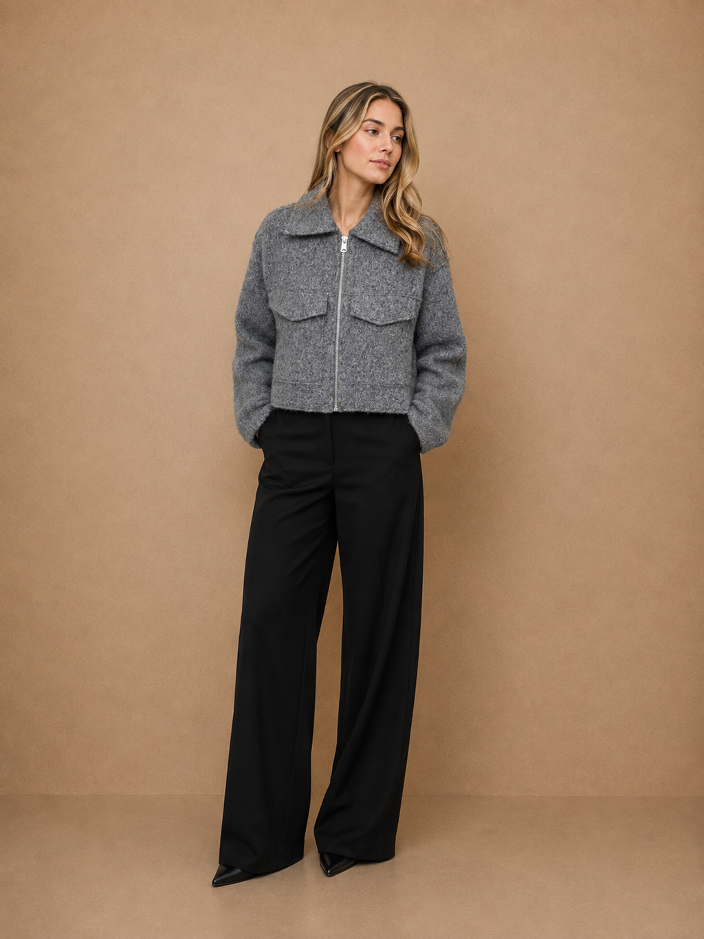 Gio - Chaqueta Elegante con Cremallera