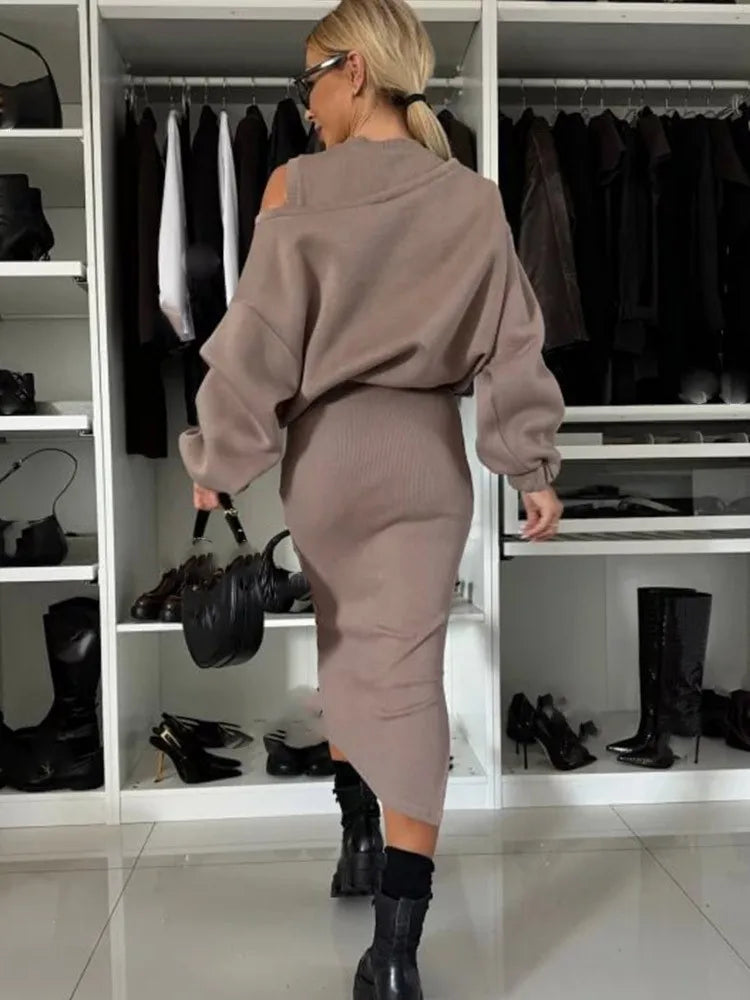 Cintia - Traje A Juego De Dos Piezas Con Sudadera Y Vestido