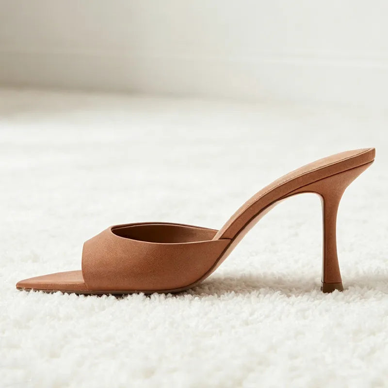 Nude - Tacón Elegante Punta Puntiaguda (8cm)