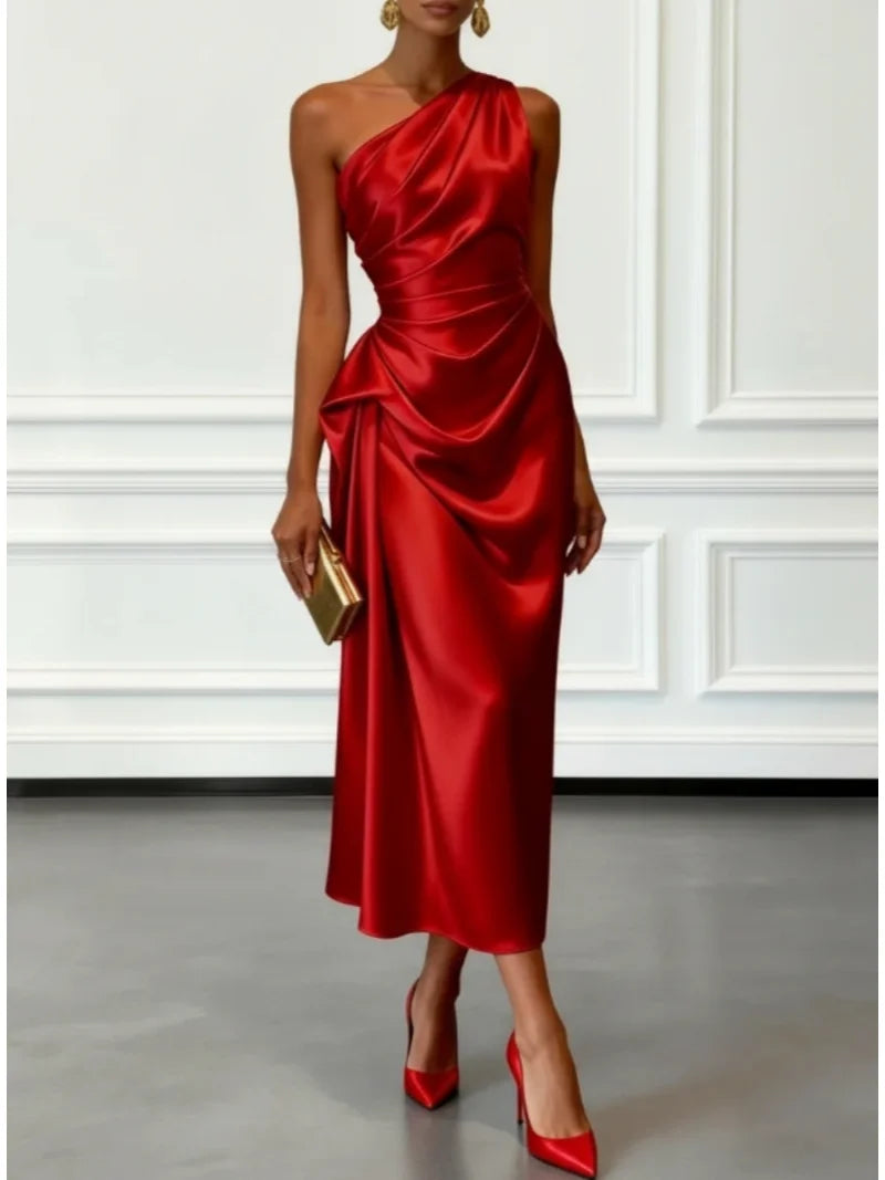 Laura - Vestido Elegante Hombro Descubierto