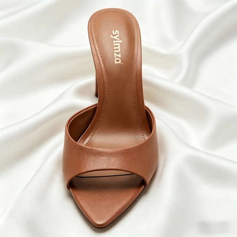 Nude - Tacón Elegante Punta Puntiaguda (8cm)
