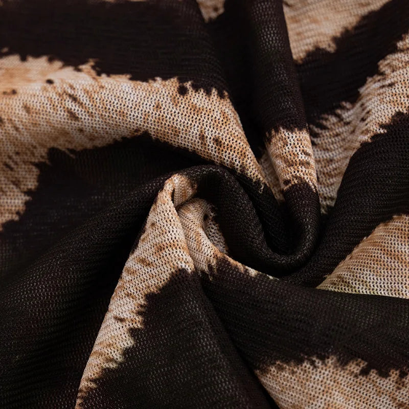 Kayla - Vestido Fino Estampado de Tigre