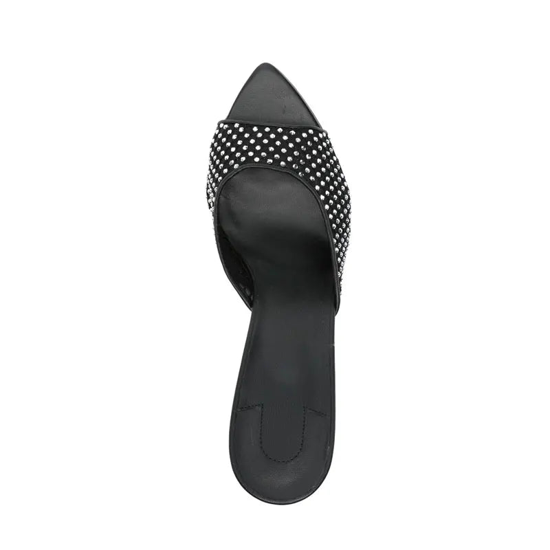 Raquel - Tacón Punta Abierta Suela Roja (10,5cm)