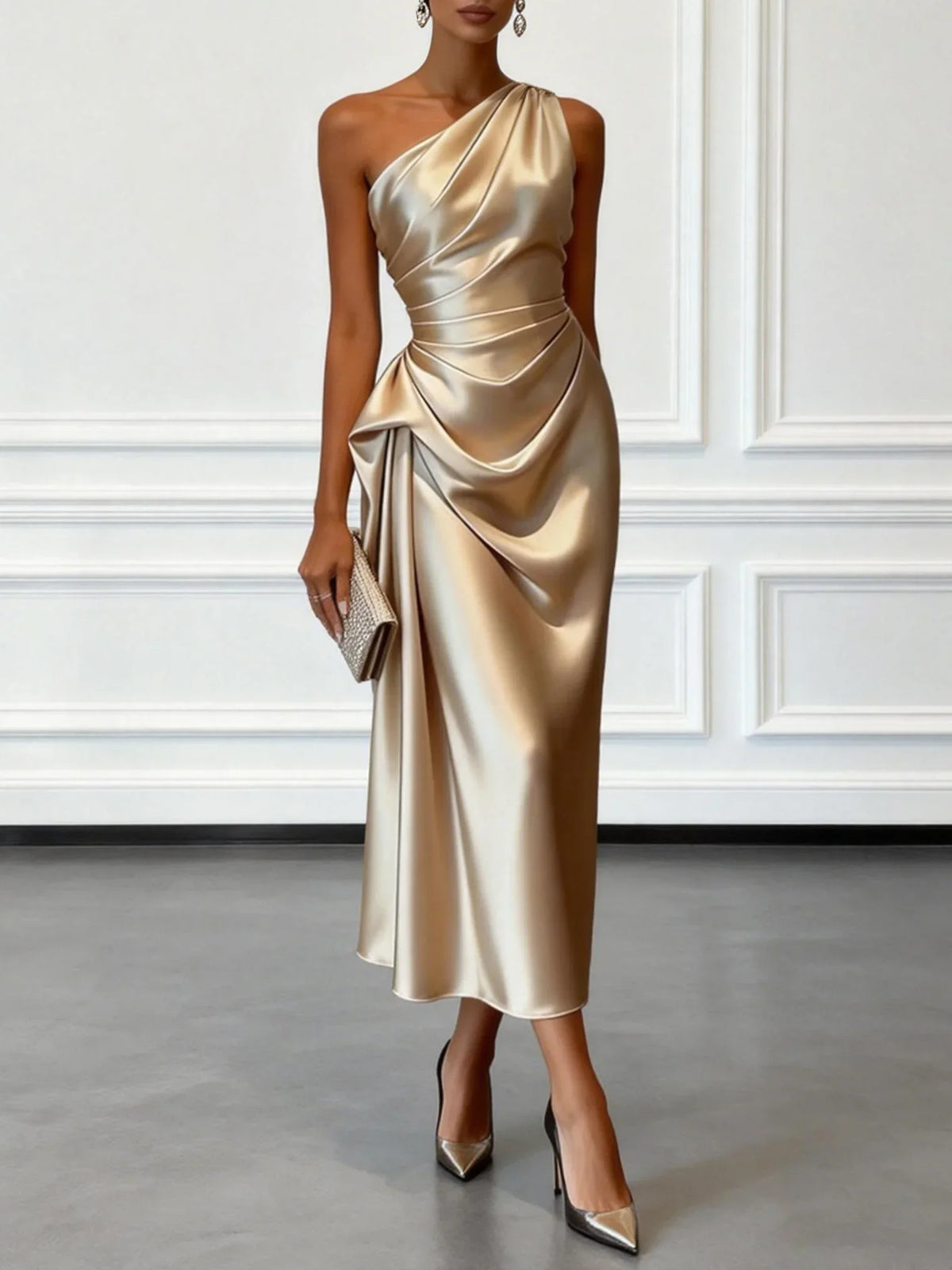 Laura - Vestido Elegante Hombro Descubierto