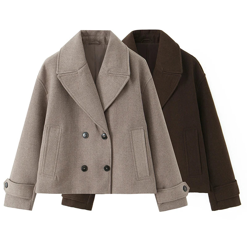Marta - Chaqueta con Cuello de Solapa