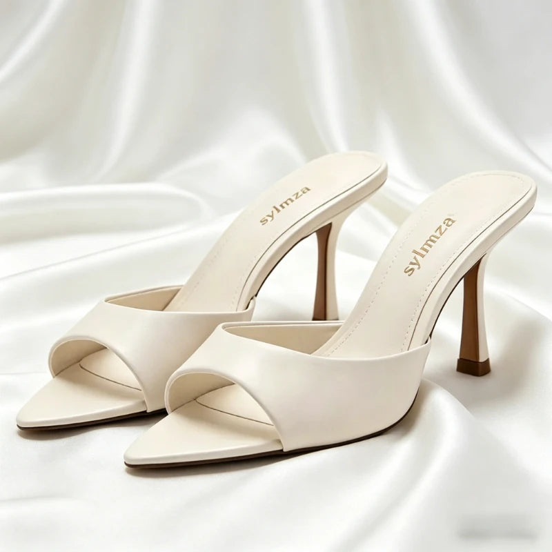 Nude - Tacón Elegante Punta Puntiaguda (8cm)