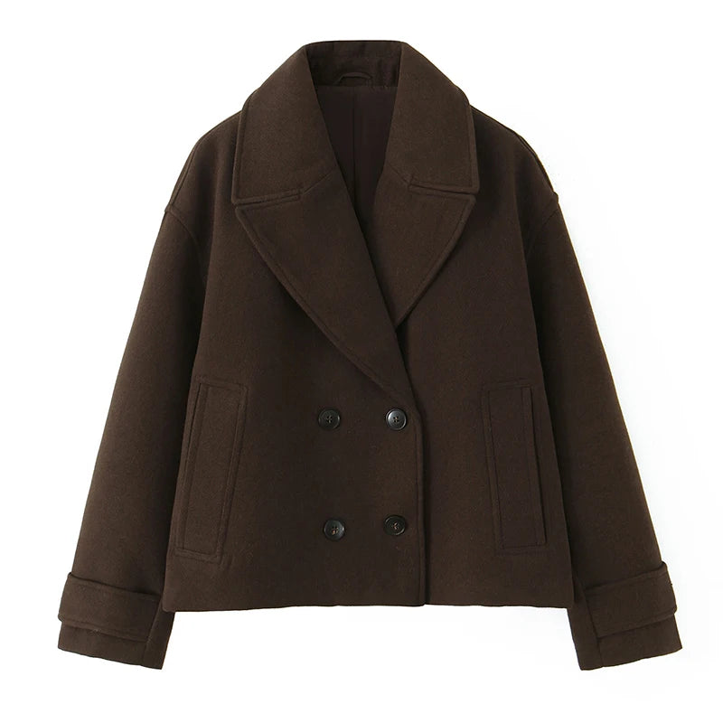 Marta - Chaqueta con Cuello de Solapa