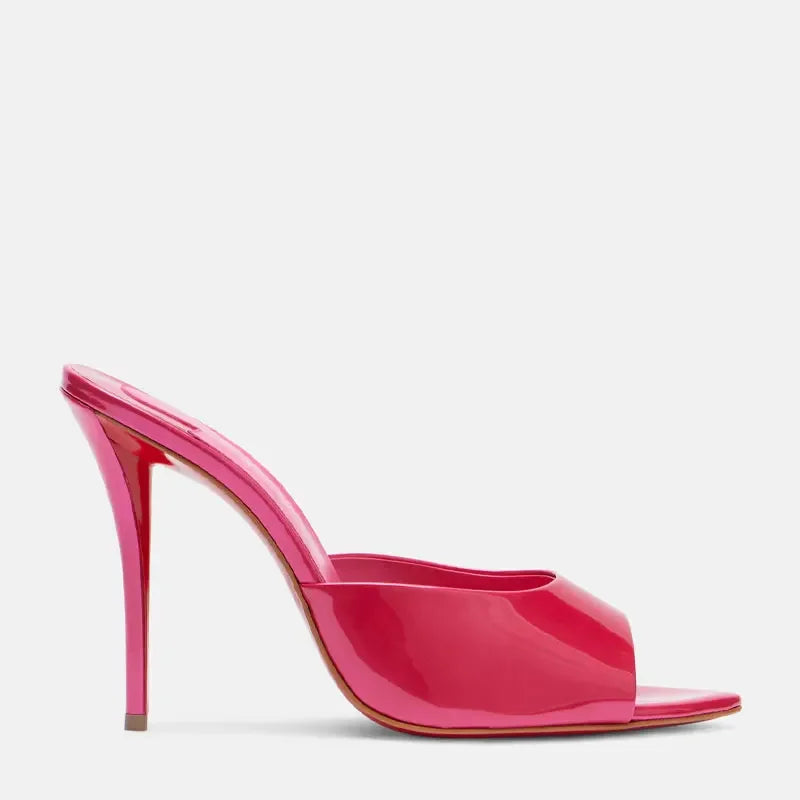 Raquel - Tacón Punta Abierta Suela Roja (10,5cm)